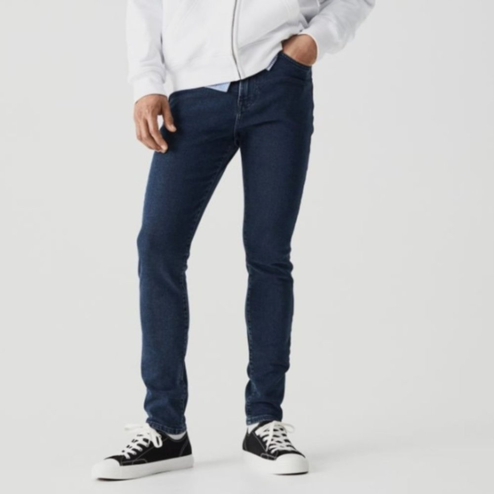 Mens H&M Dark Blue Skinny Fit Jeans